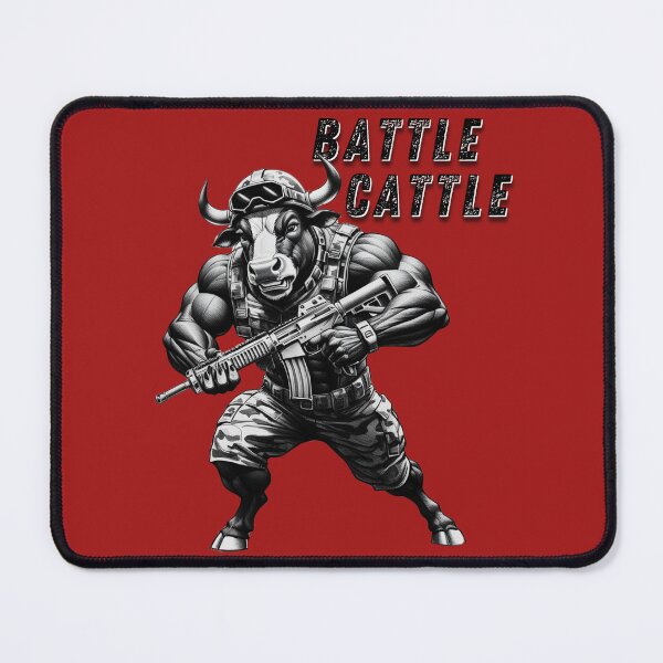 Item preview, Battle Cattle - On The Charge designed and sold by Uniquely Yours.