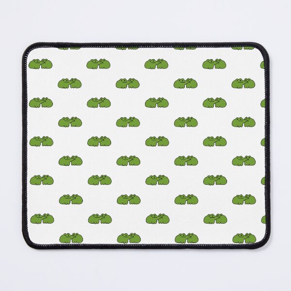 Item preview, Chaotic Frog Love Sticker – Kissing Frogs Meme Art designed and sold by Doctor Michaela.
