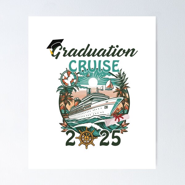 Item preview, Class of 2025 graduation cruise for senior graduates designed and sold by ZACK ART.