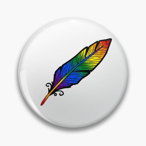 Item preview, Rainbow Feather designed and sold by Lavender Lantern .