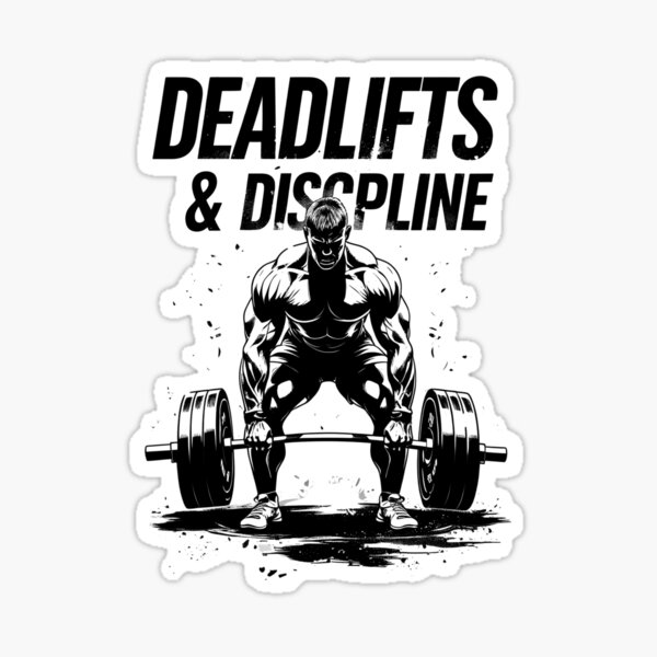 Item preview, Deadlifts & Discipline – Hardcore Strength Tee designed and sold by Jbl Jaouad.