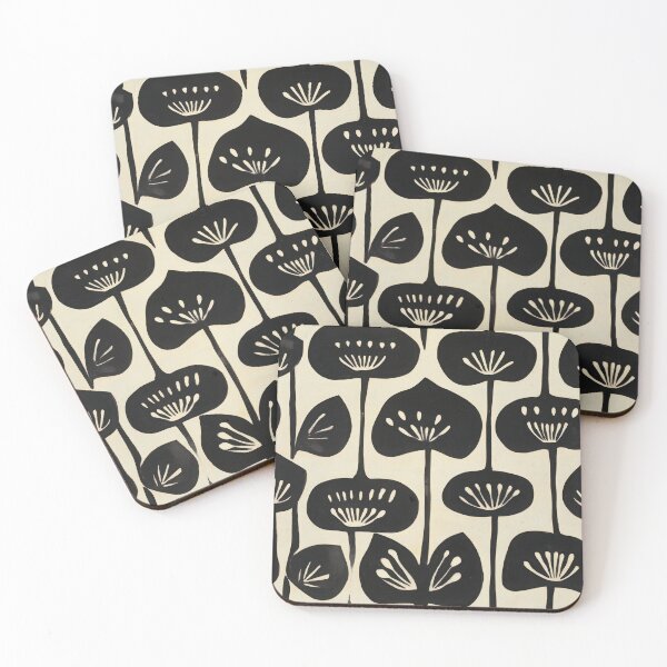Item preview, Bold Abstract Lotus Seed Pods - Seamless Monochrome Pattern designed and sold by dawnleblanc55.