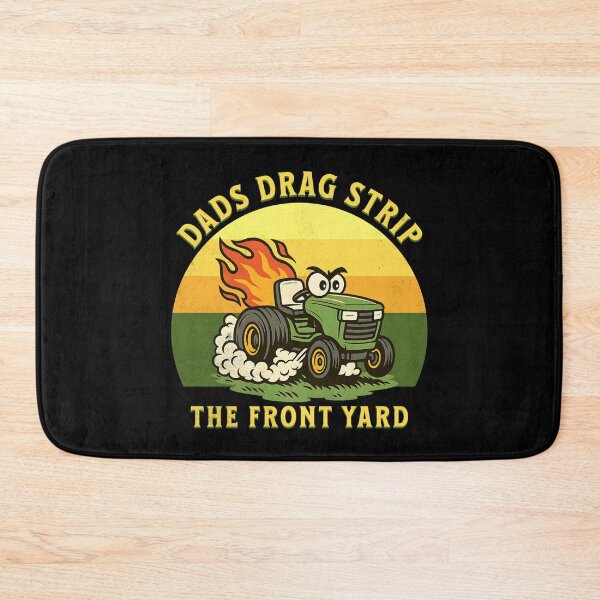 Item preview, Dads Drag Strip The Front Yard Funny Cute Lawn Mower Daddy Fast Mower Racing Lawncare designed and sold by CarantinedChaos.