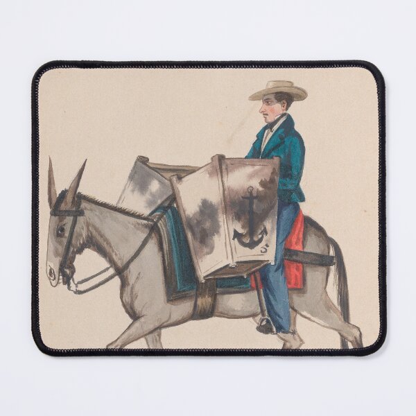 Item preview, Peruvian Man on Donkey (1849) designed and sold by 19th Century in Color.