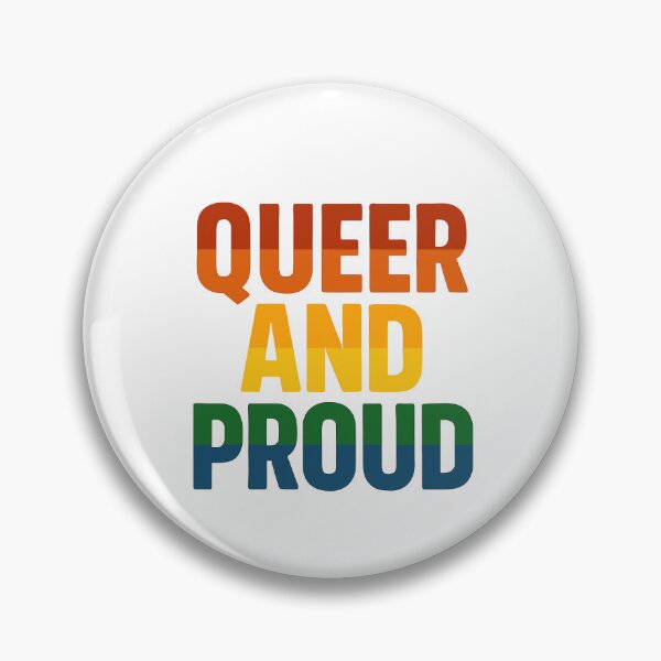 Item preview, Queer and Proud – Bold Pride Typography designed and sold by Artbyminga.
