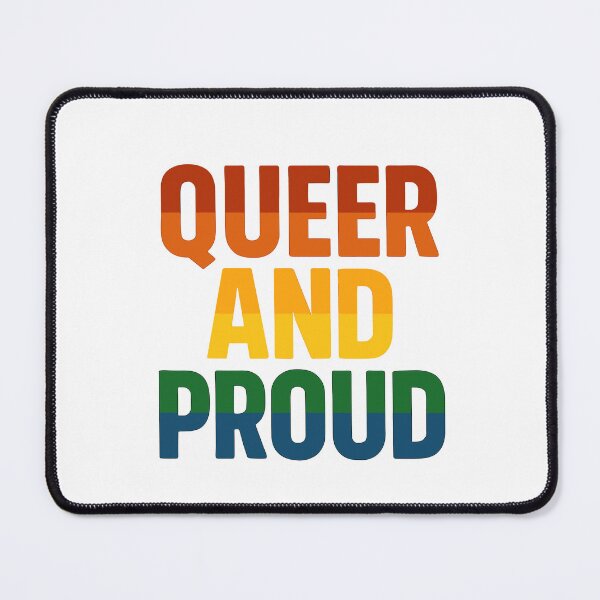 Item preview, Queer and Proud – Bold Pride Typography designed and sold by Artbyminga.