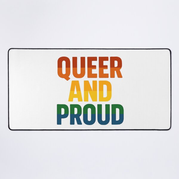Item preview, Queer and Proud – Bold Pride Typography designed and sold by Artbyminga.