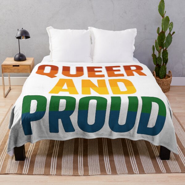 Item preview, Queer and Proud – Bold Pride Typography designed and sold by Artbyminga.