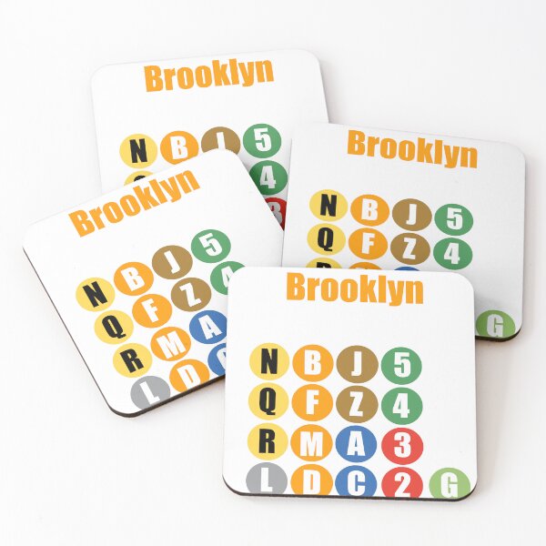 Item preview, Brooklyn NY train lines orange  designed and sold by Mozart3.