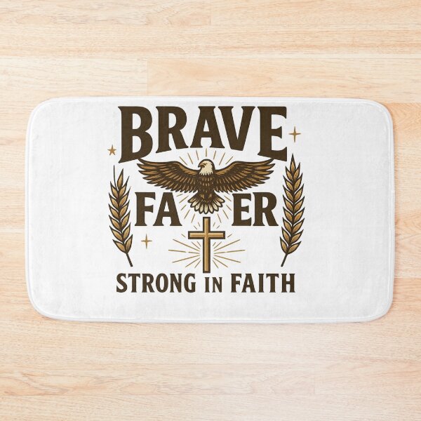 Item preview, Brave Faithful Dad – Christian Father with Eagle and Cross designed and sold by JenniferCreaArte .