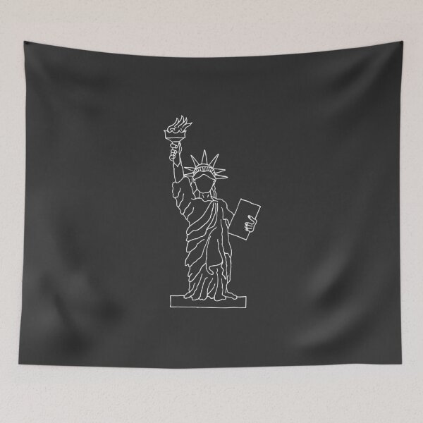 Item preview, Statue Of Liberty - White Outline designed and sold by Tim Veiga.