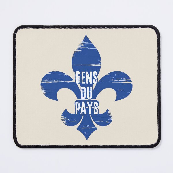 Item preview, Quebec fleur de lys bleu Gens du Pays designed and sold by FatBirdie.