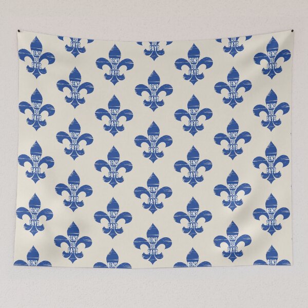 Item preview, Quebec fleur de lys bleu Gens du Pays  designed and sold by FatBirdie.