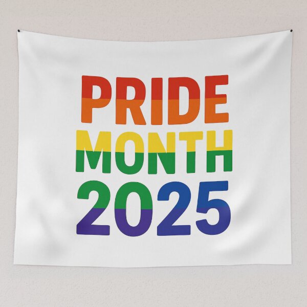 Item preview, LGBTQ+ Pride 2025 Colorful Typography designed and sold by Artbyminga.