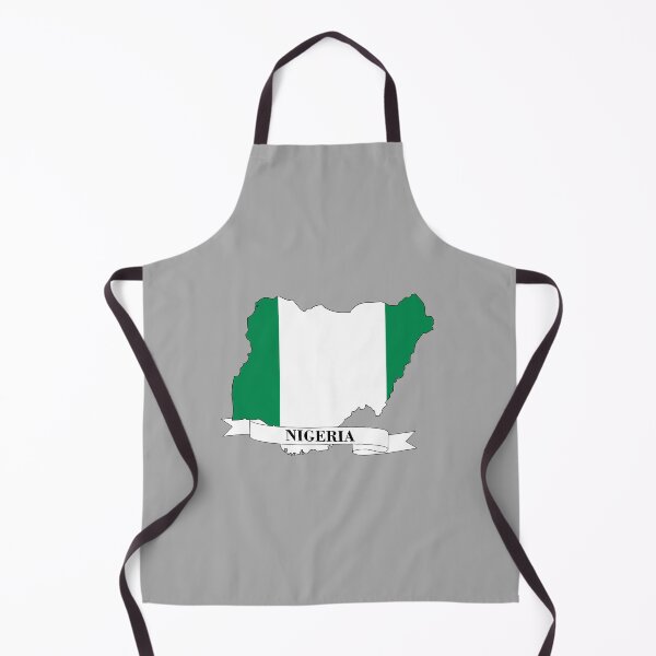 Item preview, Flag map of Nigeria designed and sold by visual adventures.
