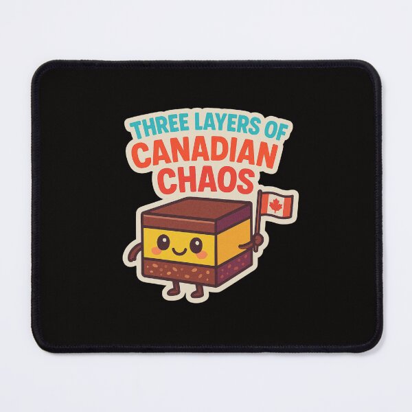 Item preview, Three Layers of Canadian Chaos – Nanaimo Bar Sticker designed and sold by Nathan28ings.