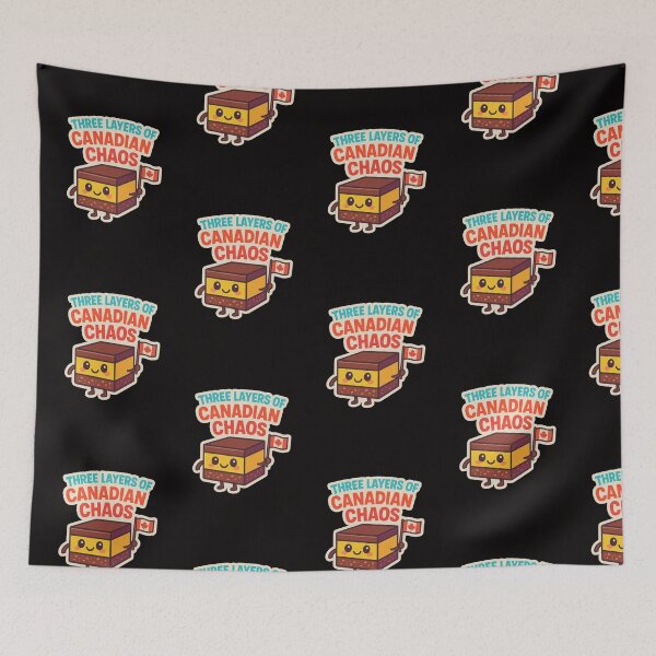 Item preview, Three Layers of Canadian Chaos – Nanaimo Bar Sticker designed and sold by Nathan28ings.