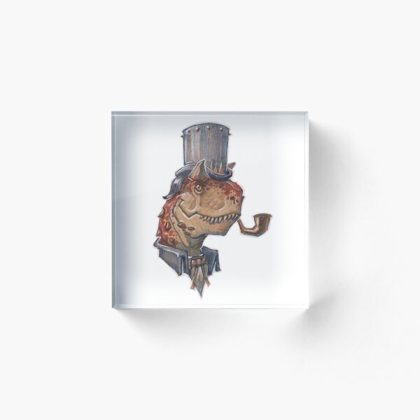 Fancy Carnotaurus Acrylic Block