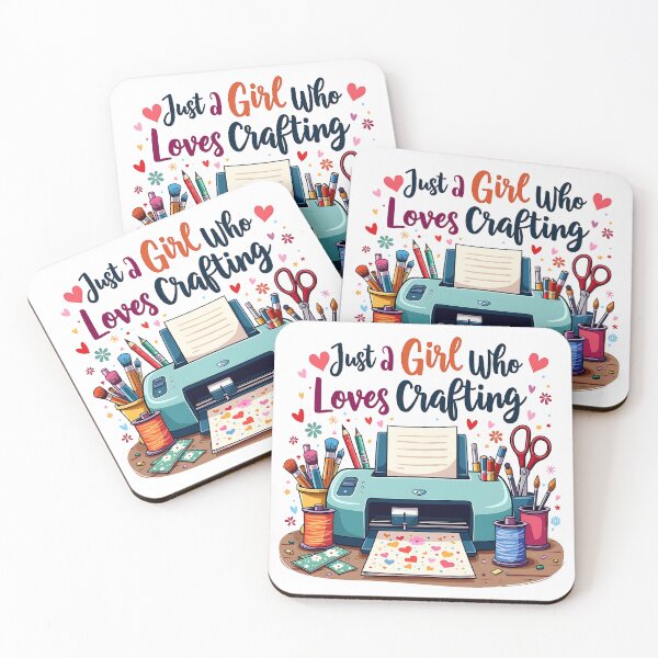 Item preview, Just A Girl Who Loves Crafting  designed and sold by Bichon Boutique.