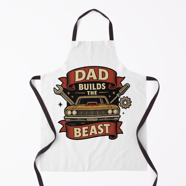 Item preview, Dad Builds the Beast – Retro Muscle Car Gift for Gearhead Dads designed and sold by JenniferCreaArte .