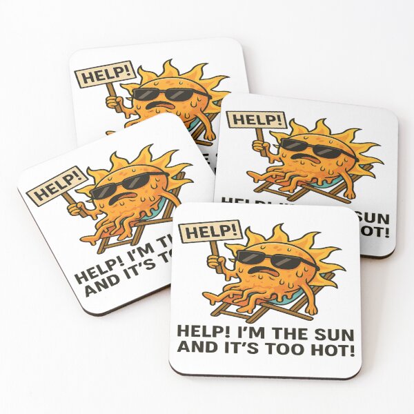 Item preview, Melting Sun Needs Vacation – Funny Summer Heat Design designed and sold by Designly Yours.