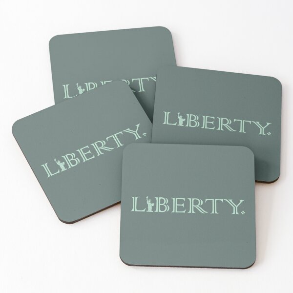 Item preview, LIBERTY. - All Green Text designed and sold by Tim Veiga.