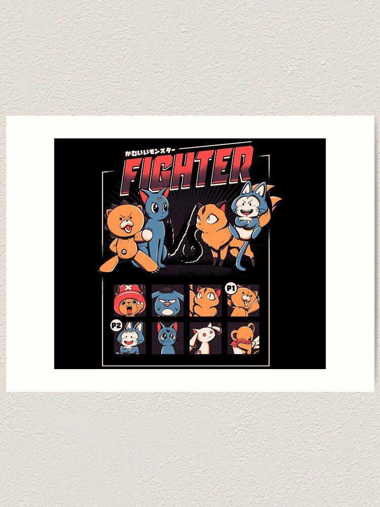 Anime Fight Art Prints for Sale