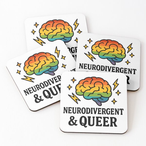 Item preview, Neurodivergent & Queer – Rainbow Brain Pride designed and sold by Artbyminga.