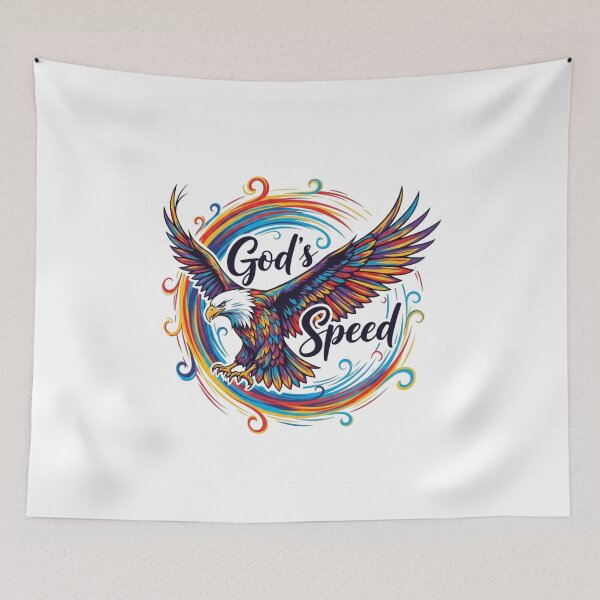 Item preview, God's Speed, Colorful Eagle designed and sold by Faithloveshop.