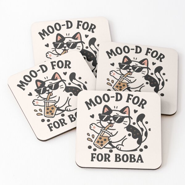 Item preview, Boba Moo Cat – Cute Cow Cat & Boba Milk Tea Vibes designed and sold by MeowLog.