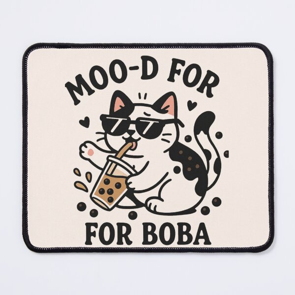 Item preview, Boba Moo Cat – Cute Cow Cat & Boba Milk Tea Vibes designed and sold by MeowLog.