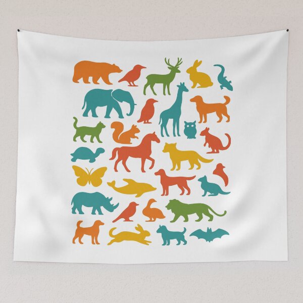 Item preview, Colorful Wild Animals Graphic designed and sold by ALW951.