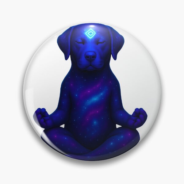 Item preview, Cosmic meditating dog with third eye designed and sold by WisdomStorm.