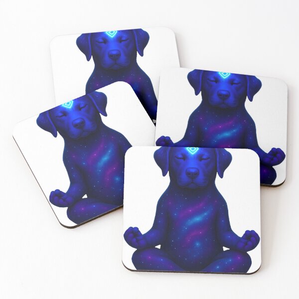Item preview, Cosmic meditating dog with third eye designed and sold by WisdomStorm.