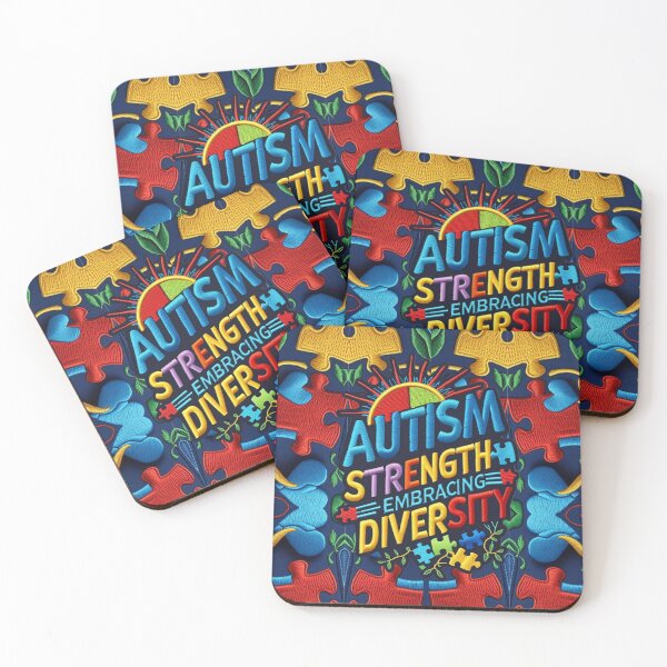 Item preview, Autism Awareness Strength and Diversity Embroidered Patch designed and sold by ArtDesignTp.