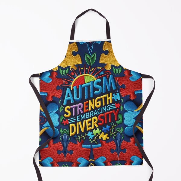 Item preview, Autism Awareness Strength and Diversity Embroidered Patch designed and sold by ArtDesignTp.