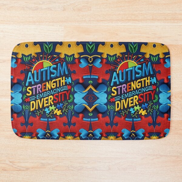 Item preview, Autism Awareness Strength and Diversity Embroidered Patch designed and sold by ArtDesignTp.