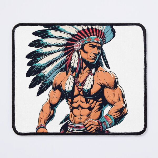 Item preview, indigenous man designed and sold by ZenFray.