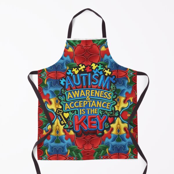 Item preview, Autism Awareness and Acceptance Is the Key Embroidered Patch designed and sold by ArtDesignTp.