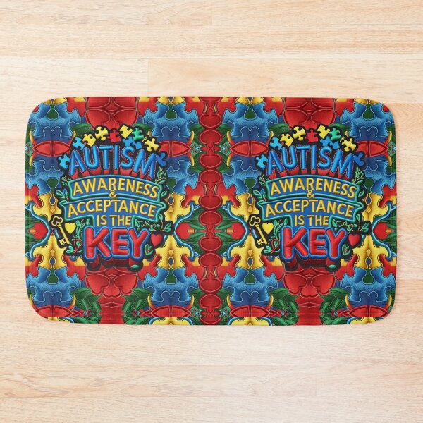 Item preview, Autism Awareness and Acceptance Is the Key Embroidered Patch designed and sold by ArtDesignTp.