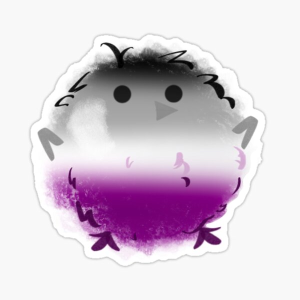 Item preview, Ace Pride Chick Sticker designed and sold by PeakFandomTrash.