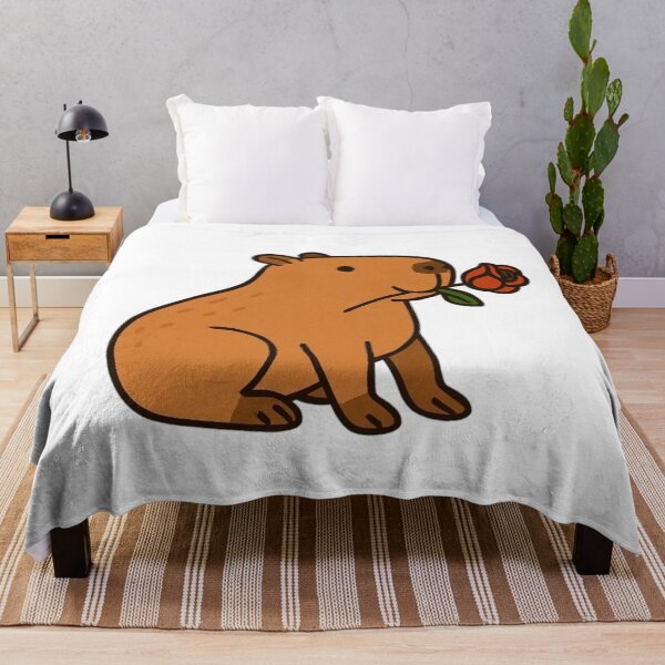 Item preview, Capybara With a Rose designed and sold by Capybarastore_77.