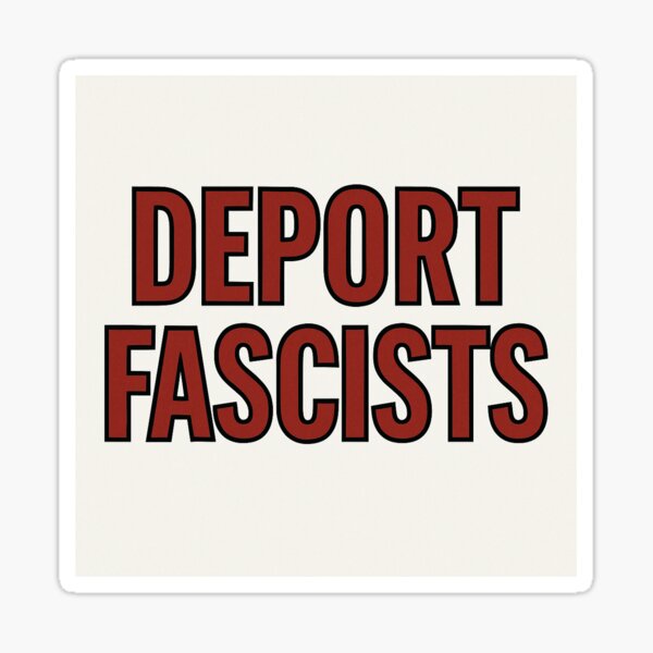 Vista previa del artículo con la obra «Fascistas de depósito», diseñado y vendido por WFLAtheism.