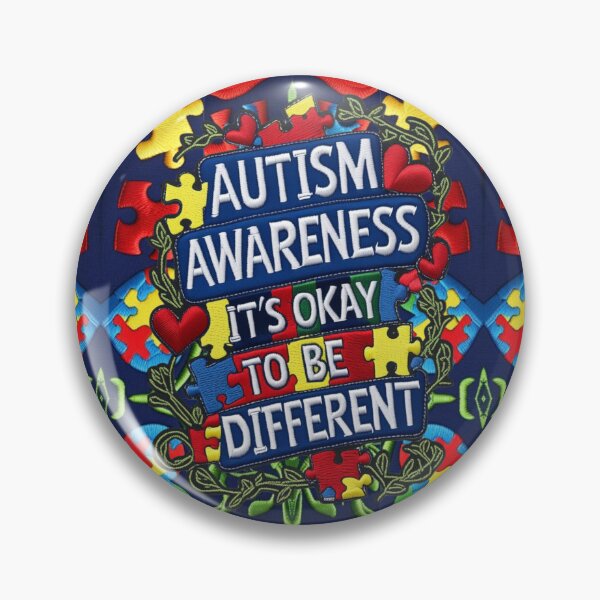 Item preview, Autism Awareness It’s Okay to Be Different Embroidered Patch designed and sold by ArtDesignTp.
