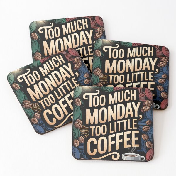 Item preview, Typographic decorative poster on coffee topic designed and sold by 4Seasons.