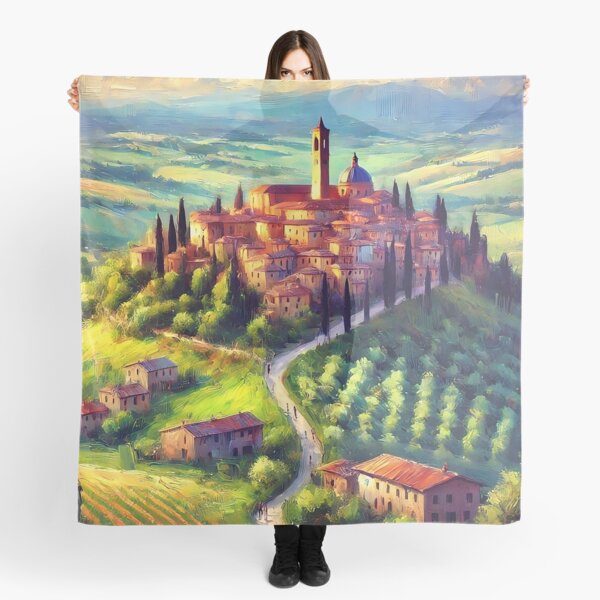 Item preview, Tuscany Vineyards Italian scene Italy Wine Green Aerial Farms designed and sold by TheTimeTaxi.