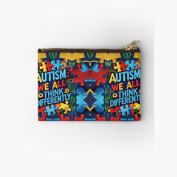 Item preview, Autism We All Think Differently Colorful Embroidered Patch designed and sold by ArtDesignTp.