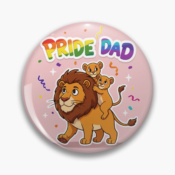 Item preview, “Pride Dad” Lion Family designed and sold by EastEndTownie.