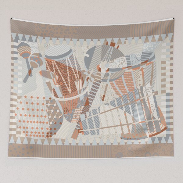Item preview, West African Musical Instruments - Abstract Art designed and sold by Vector-Artist.
