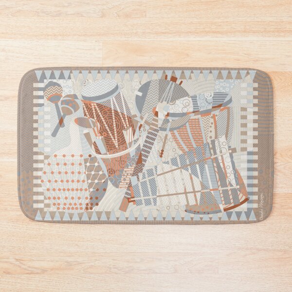 Item preview, West African Musical Instruments - Abstract Art designed and sold by Vector-Artist.